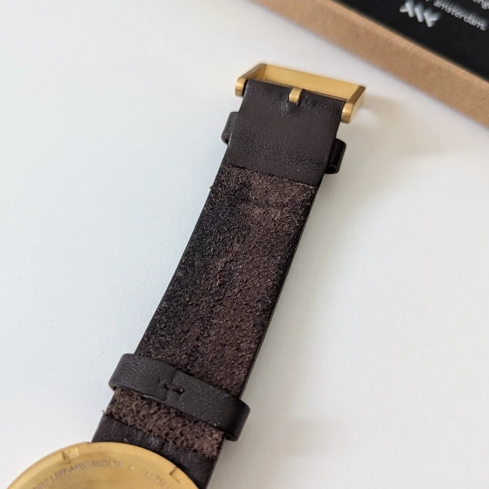 Piet Hein Eek X LEFF Amsterdam Gold and Brown Watch - Picture 9 of 13